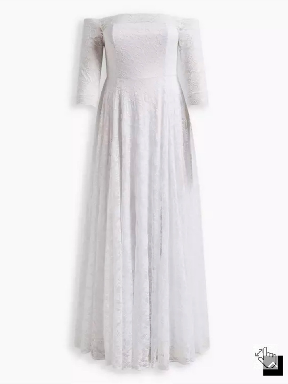 NEW White Lace Off Shoulder A-Line Wedding Dress